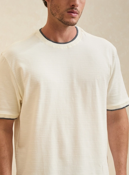 Camiseta Masculina Malha Jacquard New Box