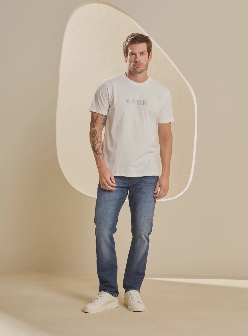 Camiseta Masculina New Slim Jeanswear Off Shell 1