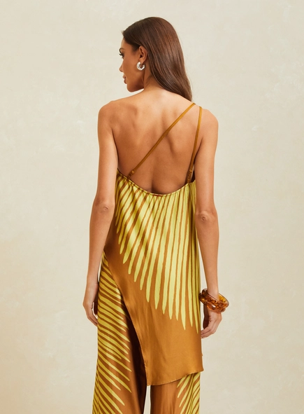 Blusa Alongada Assimétrica - Selva Radiante