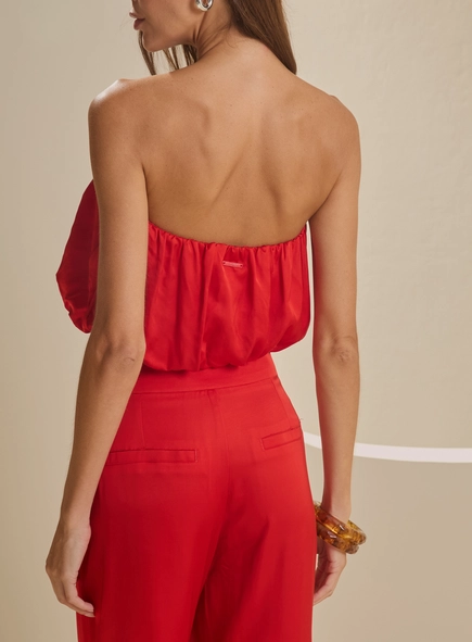 Blusa Tomara Que Caia Decote V Balonê