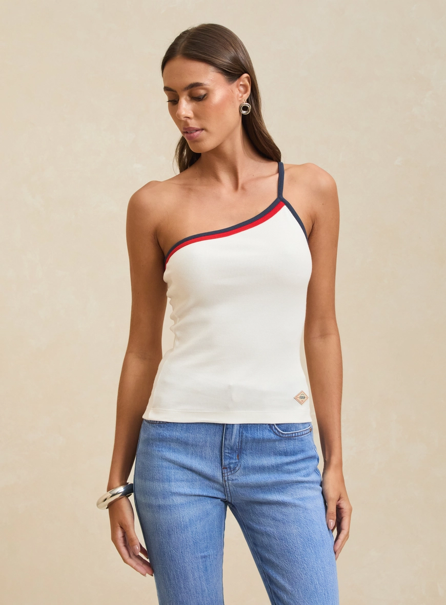 Blusa Canelada Justa Branco 3