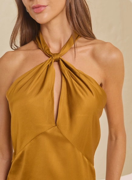 Blusa Slim Frente Única Acetinada
