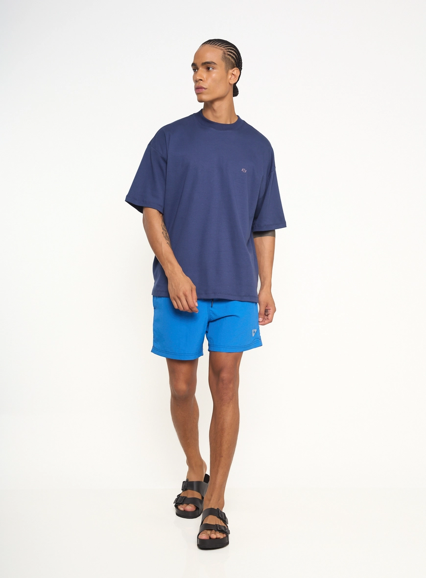 Beachshort Bicolor Com Amarração E Bolsos