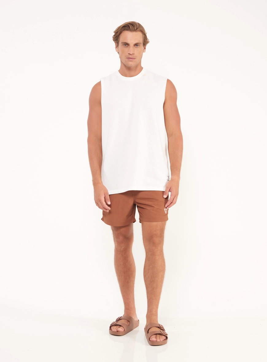Beachshort Com Amarração E Bolsos
