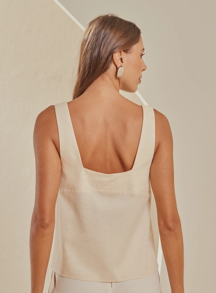 Blusa Reta Decote Quadrado