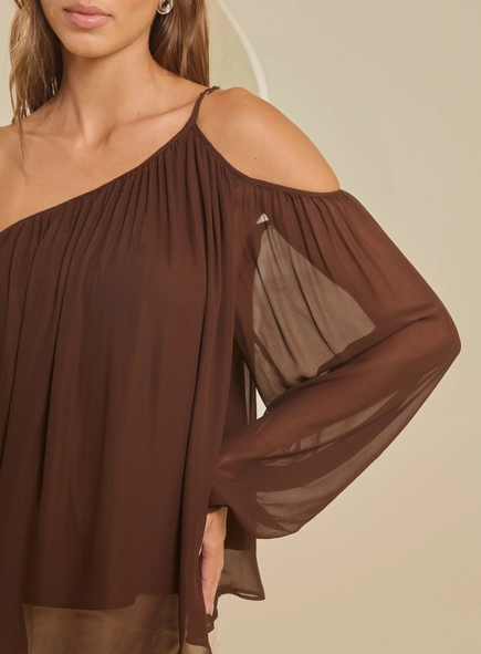 Blusa Ampla Assimétrica