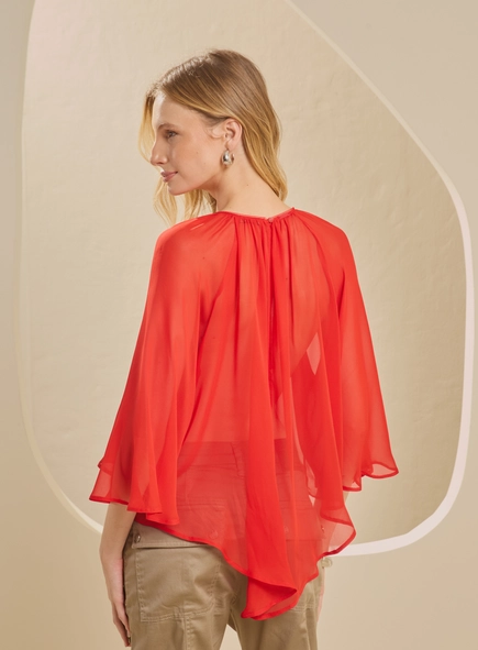 Blusa Ampla Assimétrica