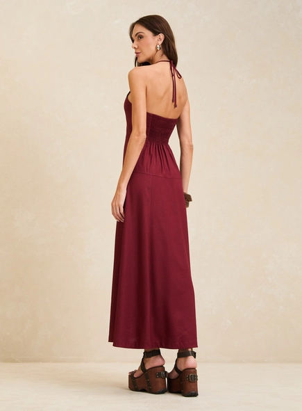 Vestido Maxi Midi Godê Frente Única