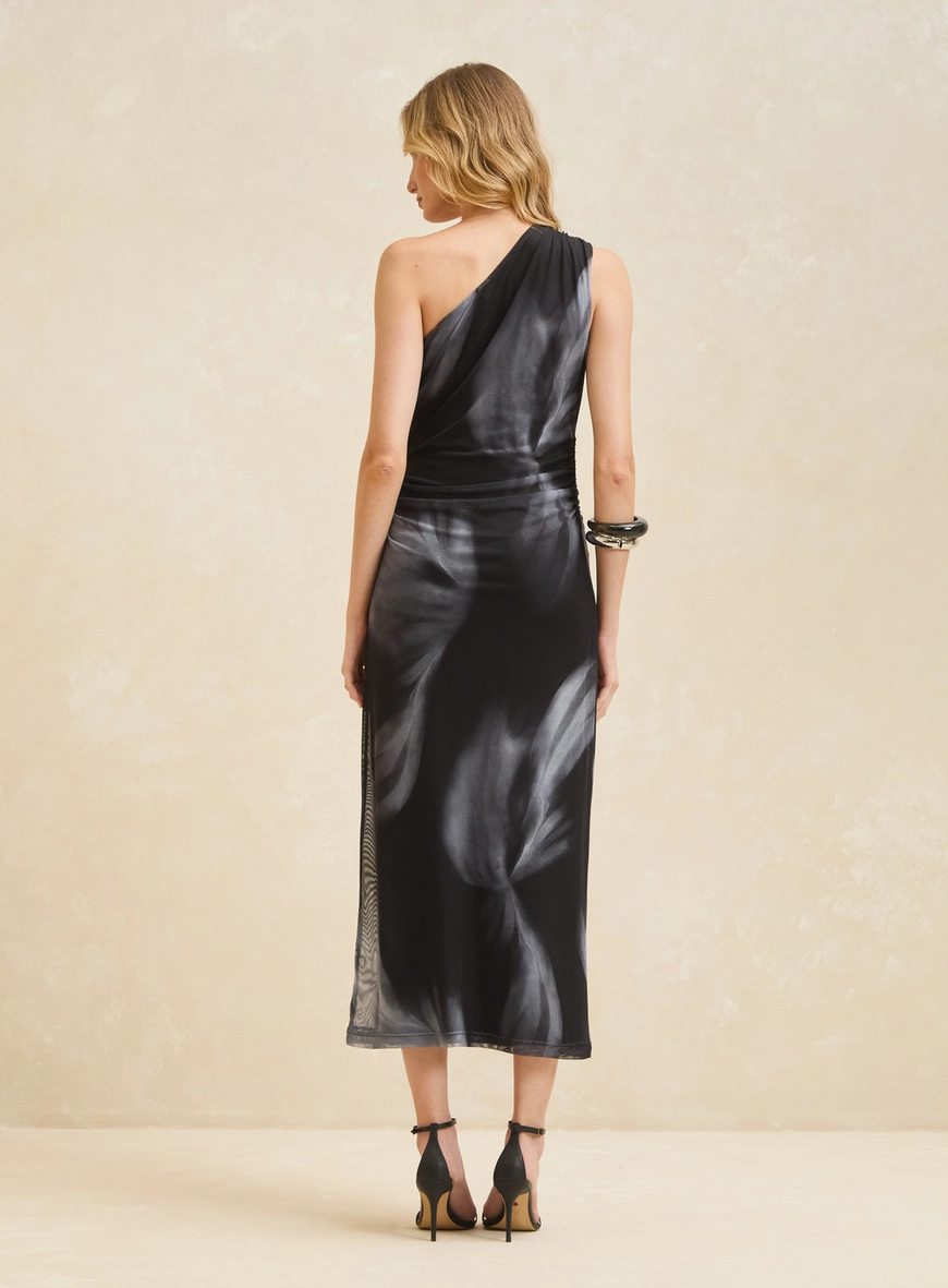 Vestido Tule Maxi Midi Estampado Estampados 2