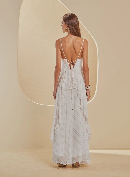 Vestido Maxi Midi Assimétrico