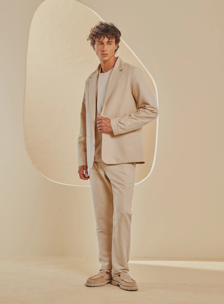 Blazer Alfaiataria Masculino Gold Bege Soybean 1