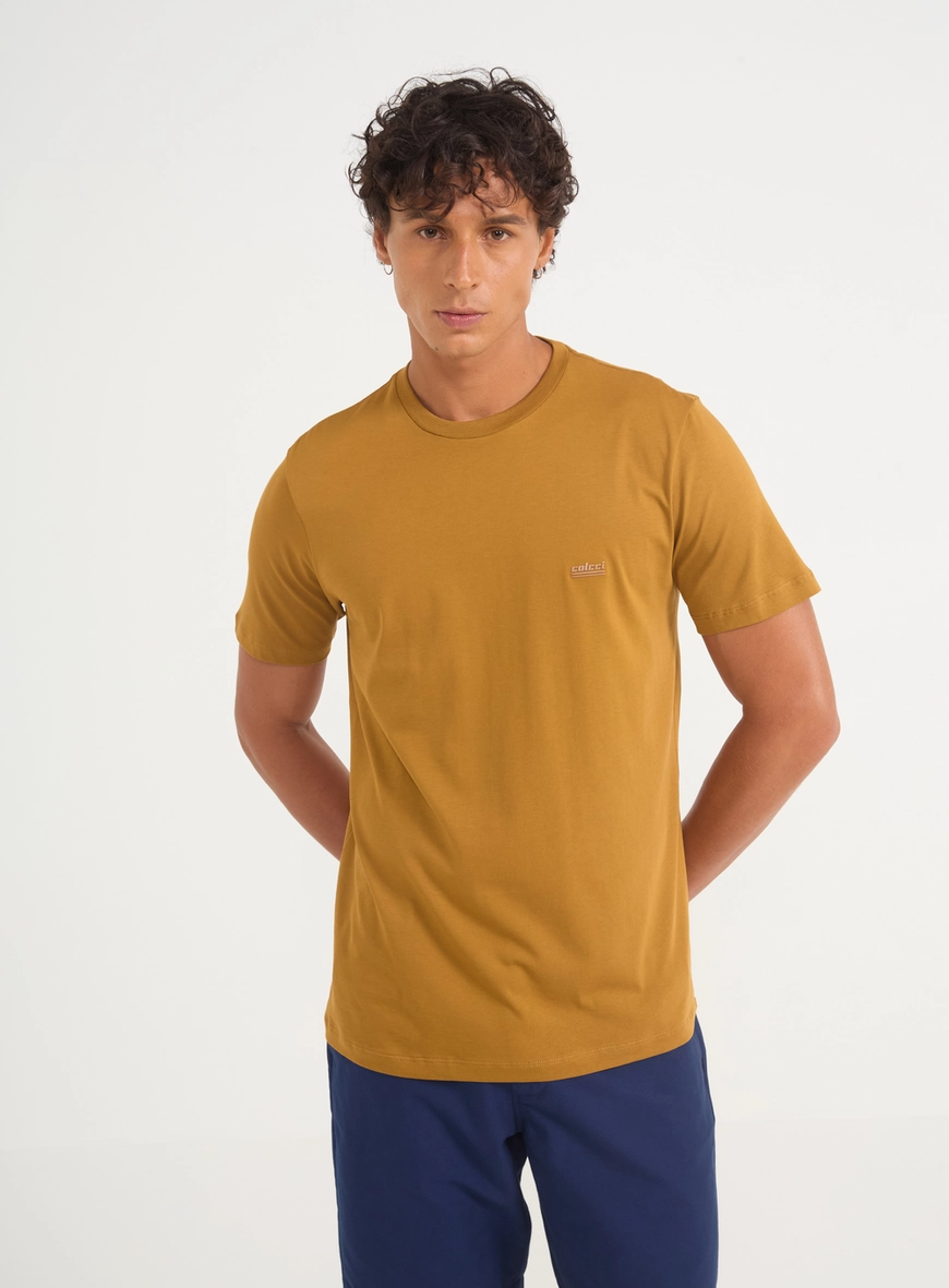 Camiseta Masculina Básica Com Logo