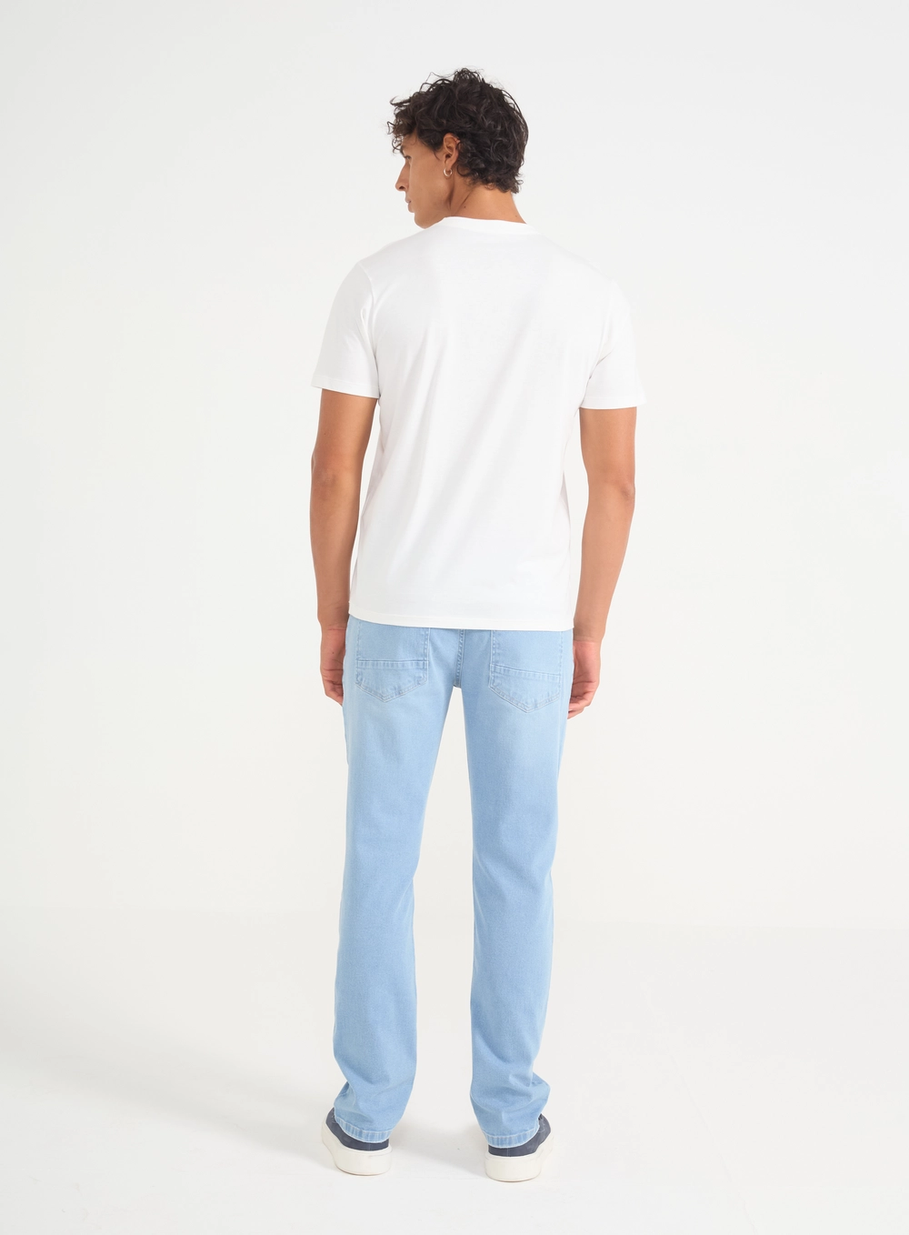 Camiseta Masculina Pack 2 Peças- Algodão Pima Branco