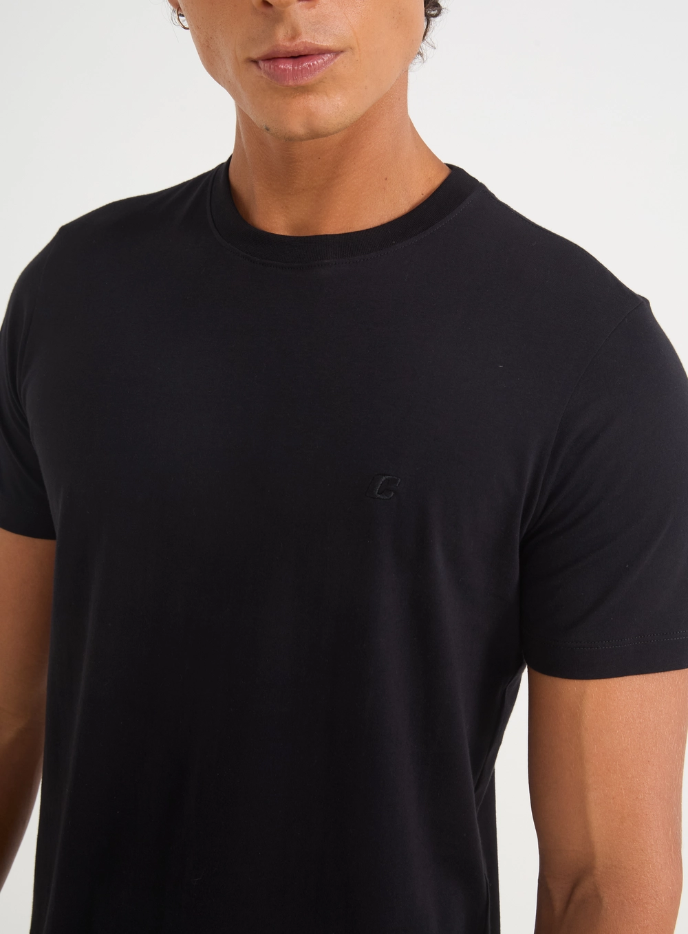 Camiseta Masculina Pack 2 Peças- Algodão Pima Preto