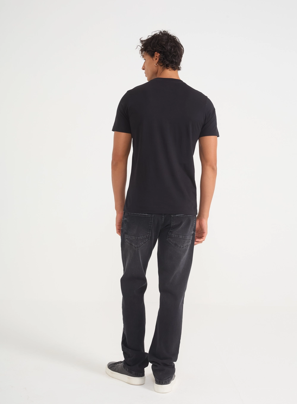 Camiseta Masculina Pack 2 Peças- Algodão Pima Preto