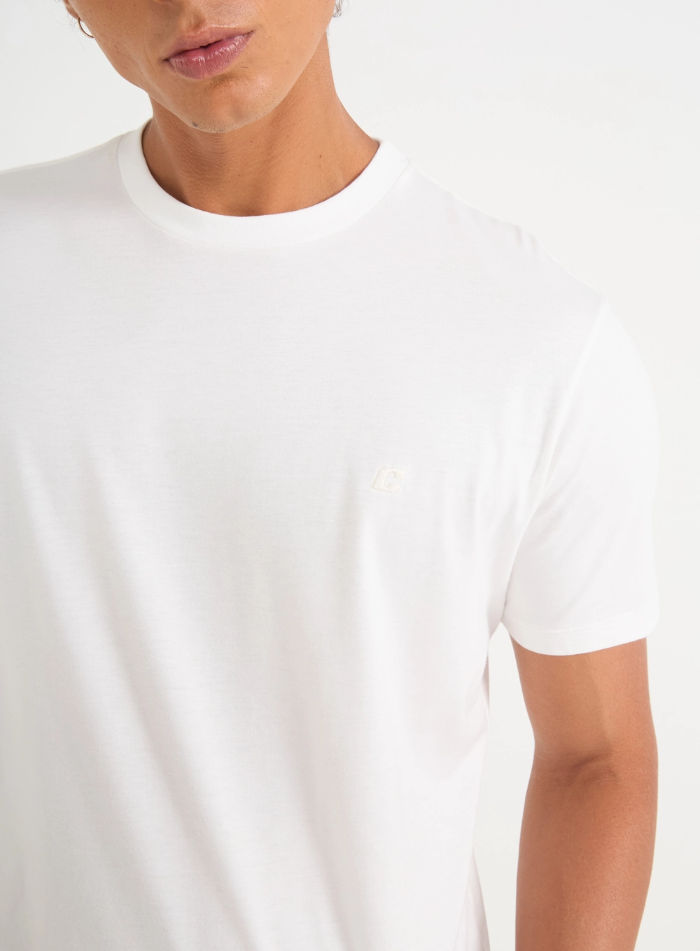 Camiseta Masculina Pack 2 Peças- Algodão Pima Branco