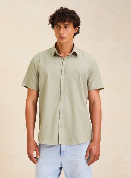 Camisa Masculina Relax Manga Curta