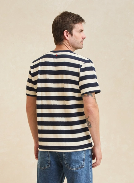 Camiseta Masculina New Box Texturizada Listrada