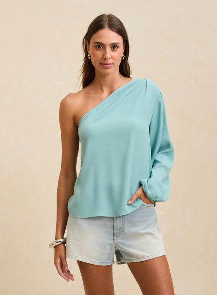 Blusa Ampla Ombro Único