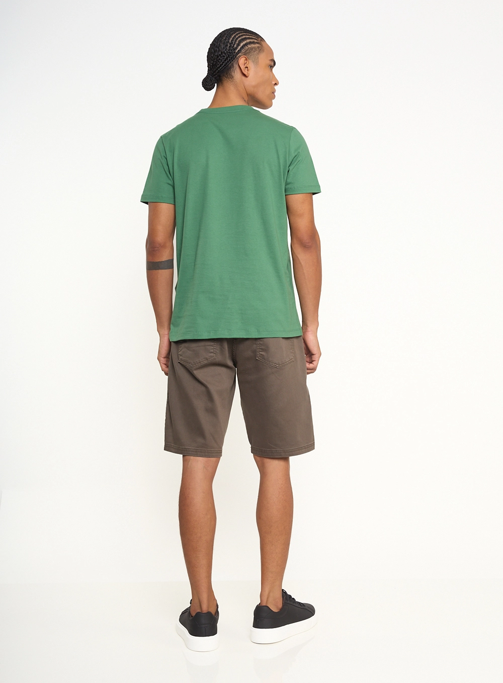 Camiseta Com Logo Em Relevo Verde