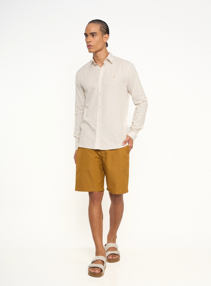 Camisa Masculina Listrada Com Mini Logo