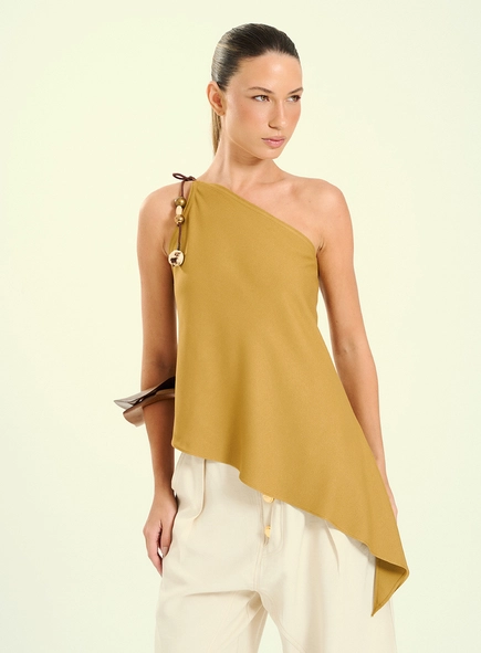Blusa Feminina Um Ombro Só Assimétrica