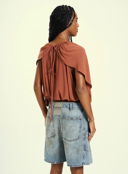 Blusa Feminina Com Franzidos