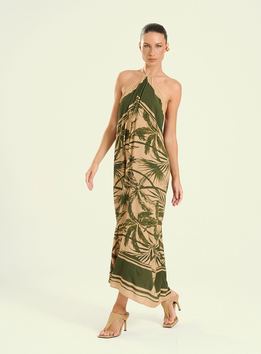 Vestido Feminino Estampado Com Amarração Estampados 5