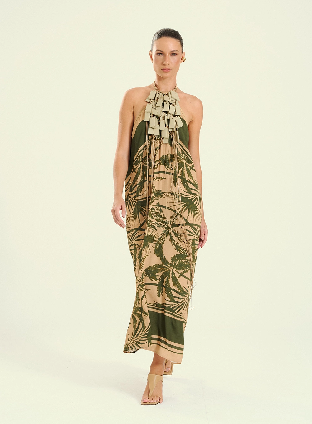 Vestido Feminino Estampado Com Amarração Estampados 2