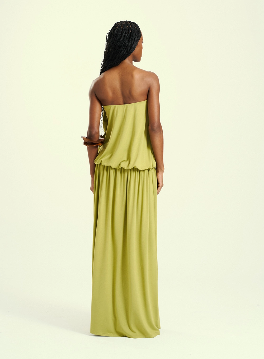 Vestido Feminino Longo Tomara Que Caia Verde 2