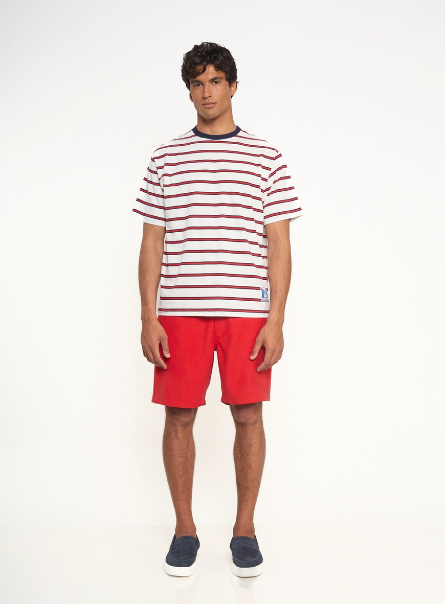 Camiseta Masculina Com Listras