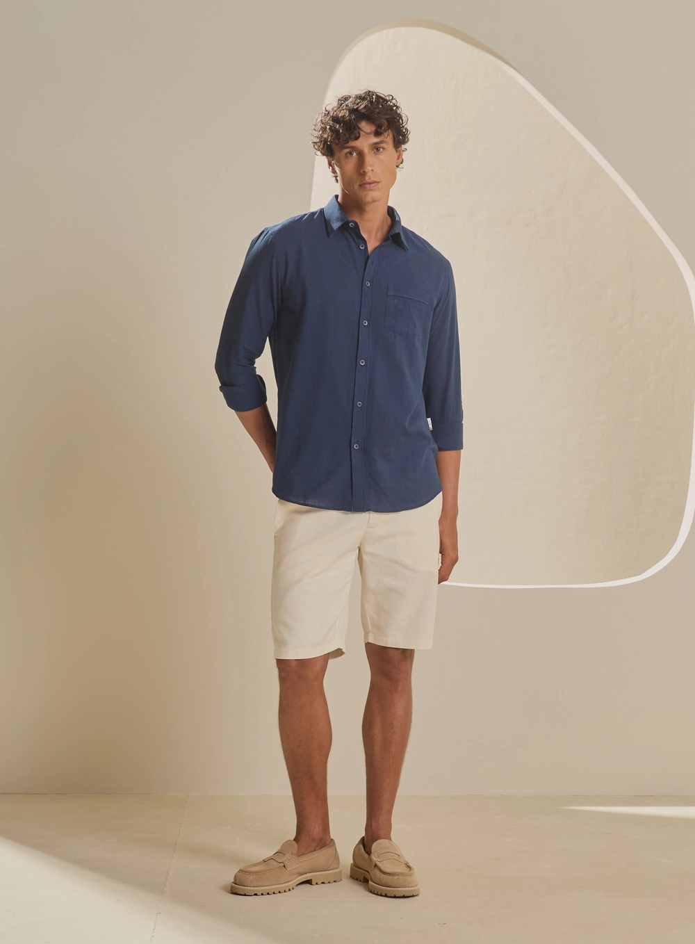 Bermuda Alfaiataria Masculina - Benjamin Bege 1