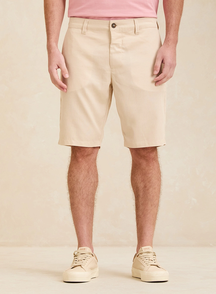 Bermuda Alfaiataria Masculina Sand - Benjamin Marrom