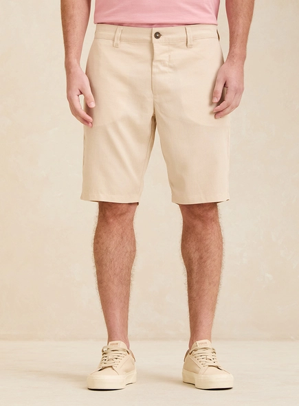 Bermuda Alfaiataria Masculina Sand - Benjamin