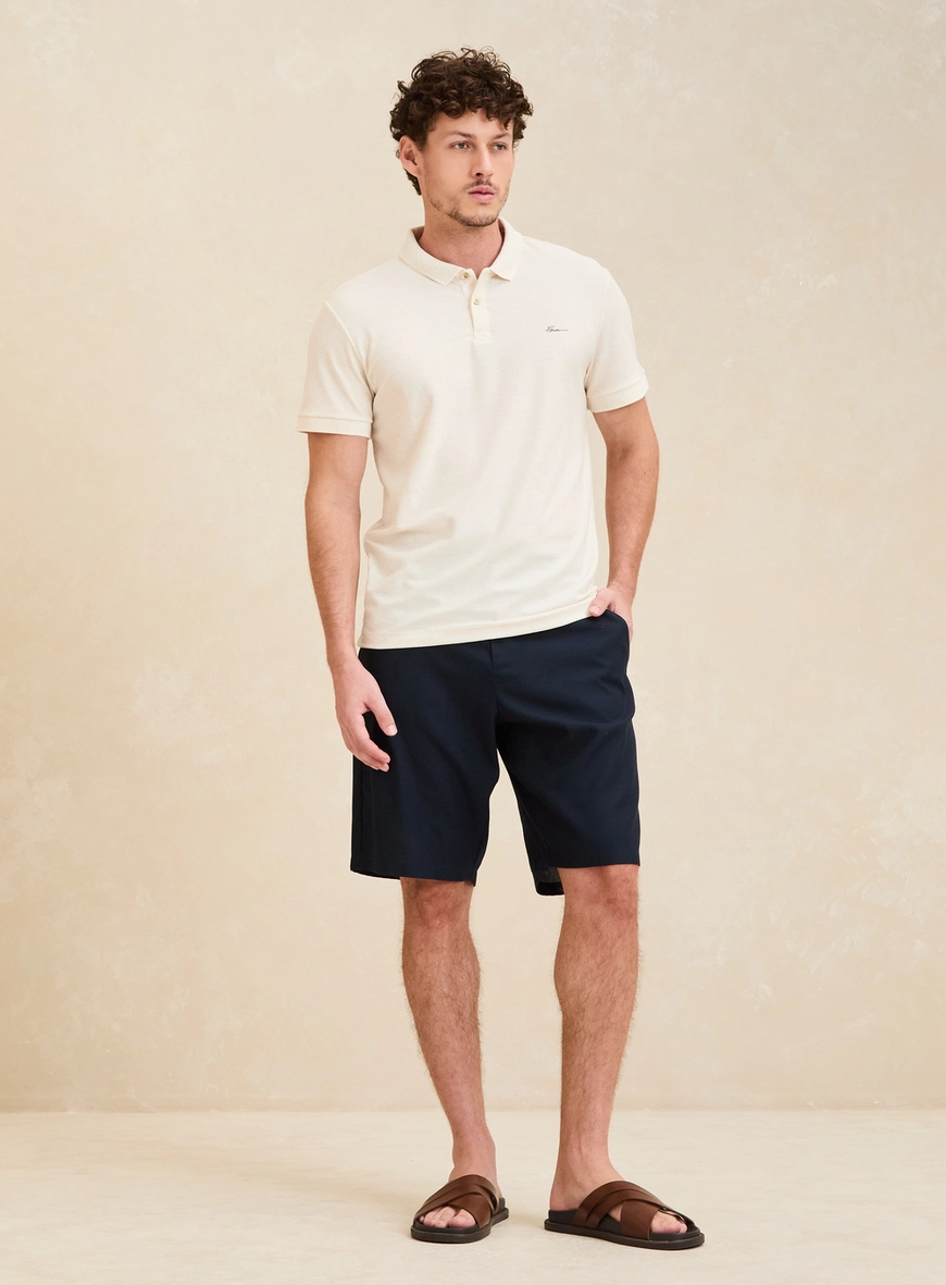 Bermuda Alfaiataria Masculina Azul