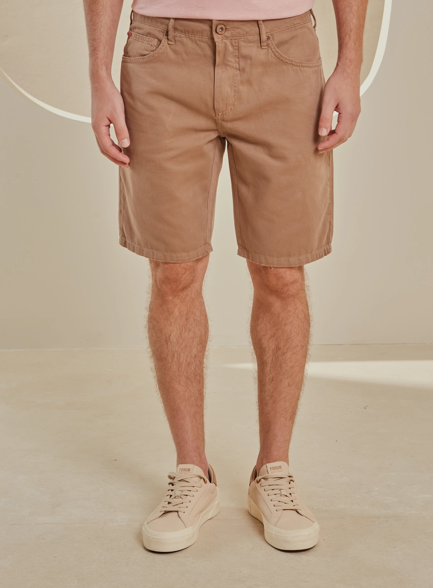Bermuda Sarja Masculina - Benjamin Marrom 3