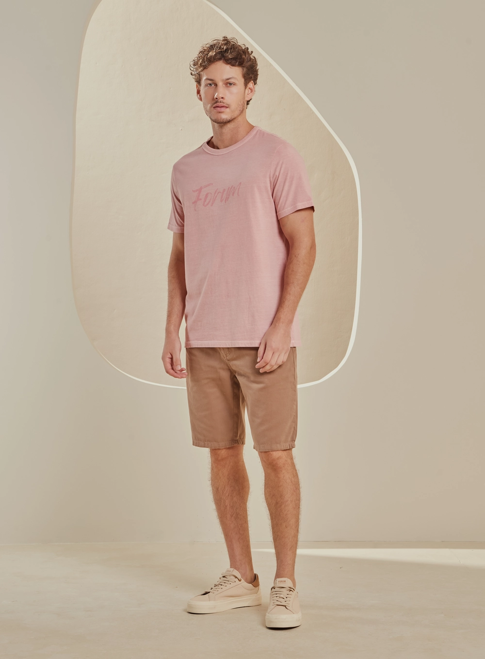 Bermuda Sarja Masculina - Benjamin Marrom 1