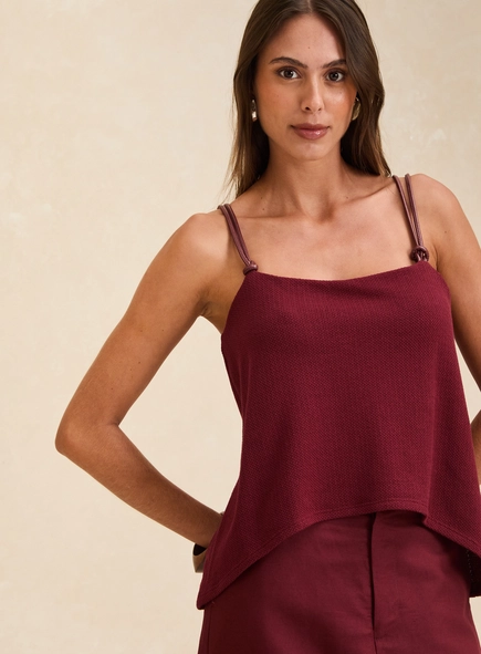 Blusa Assimétrica Texturizada