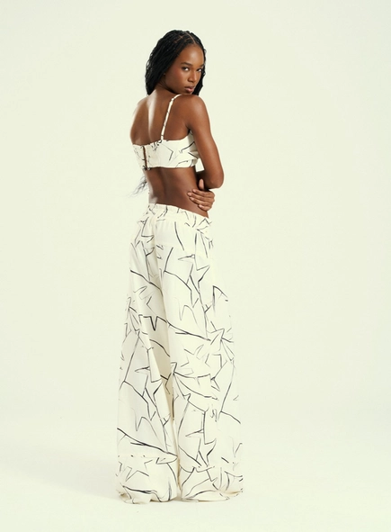 Calça Feminina Linho Estampada