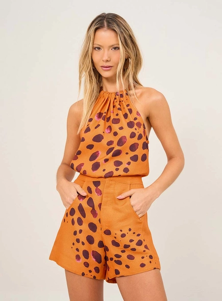 Short Feminino Com Estampa