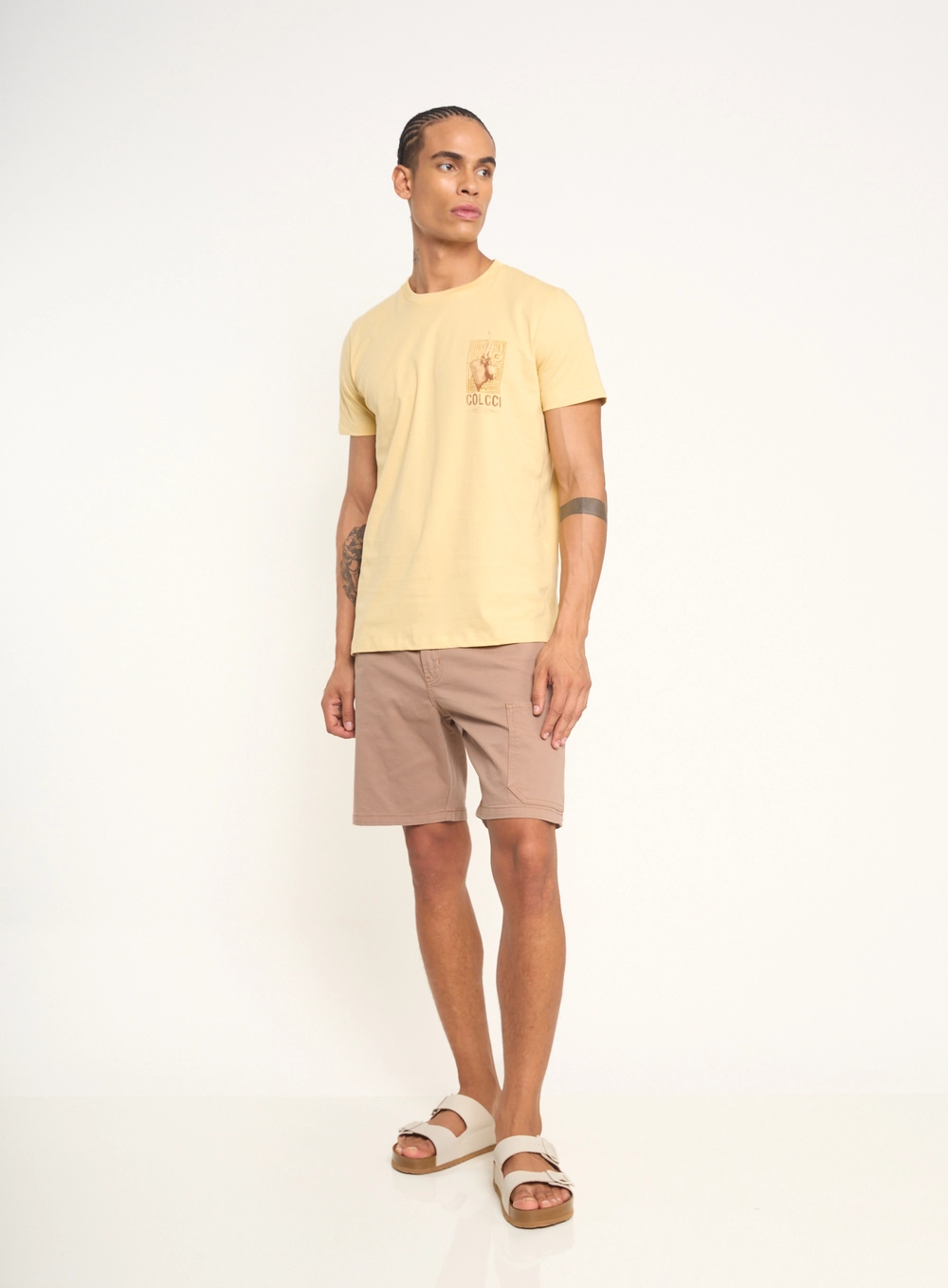Camiseta Com Estampa Localizada Amarelo