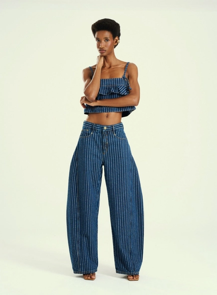 Calca Jeans Feminina Listrada