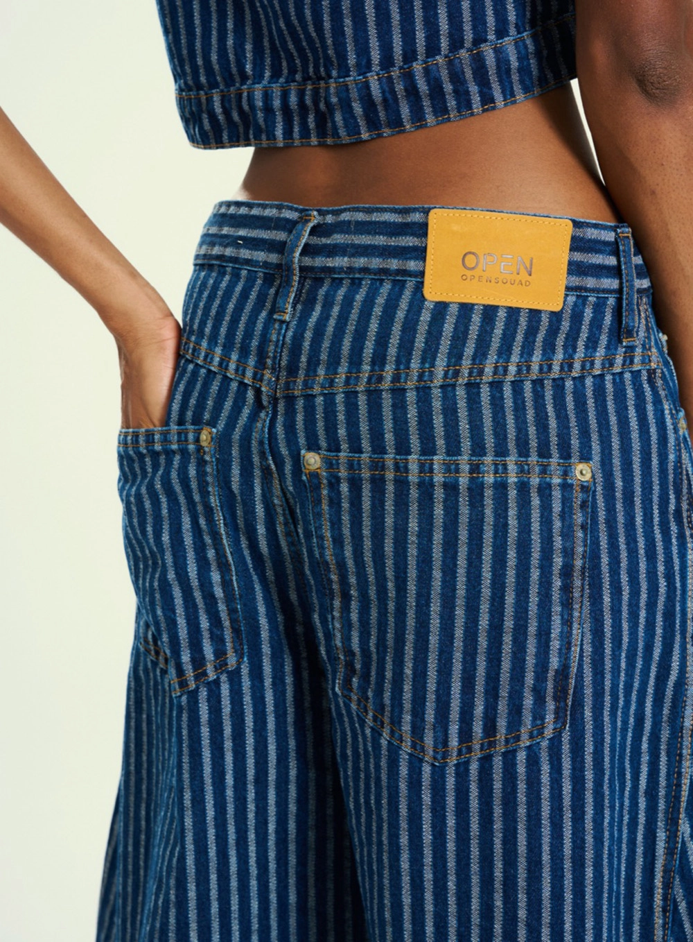 Calca Jeans Feminina Listrada Estampados 4