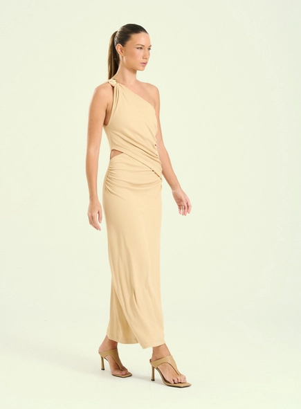 Vestido Feminino Longo Um Ombro Só