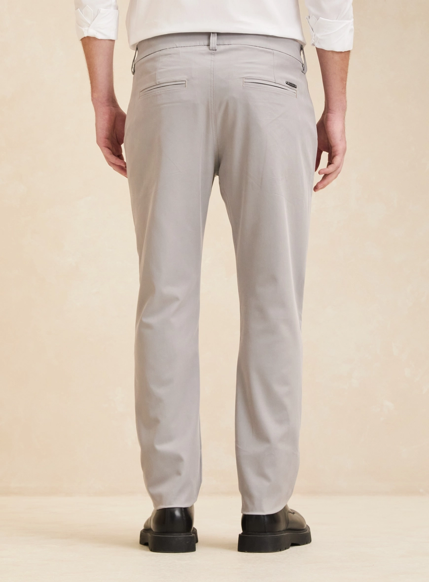 Calça Alfaiataria Masculina Bolso Faca - Vitor Cinza 2