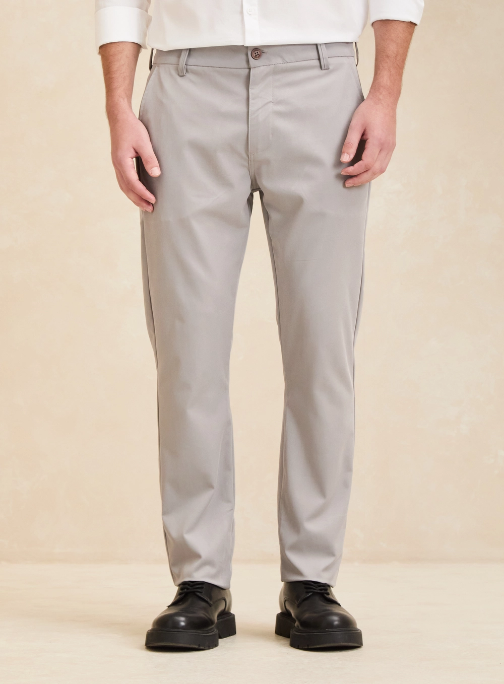 Calça Alfaiataria Masculina Bolso Faca - Vitor Cinza 3