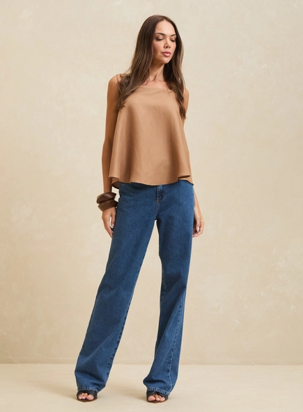 Blusa Ampla Decote Quadrado