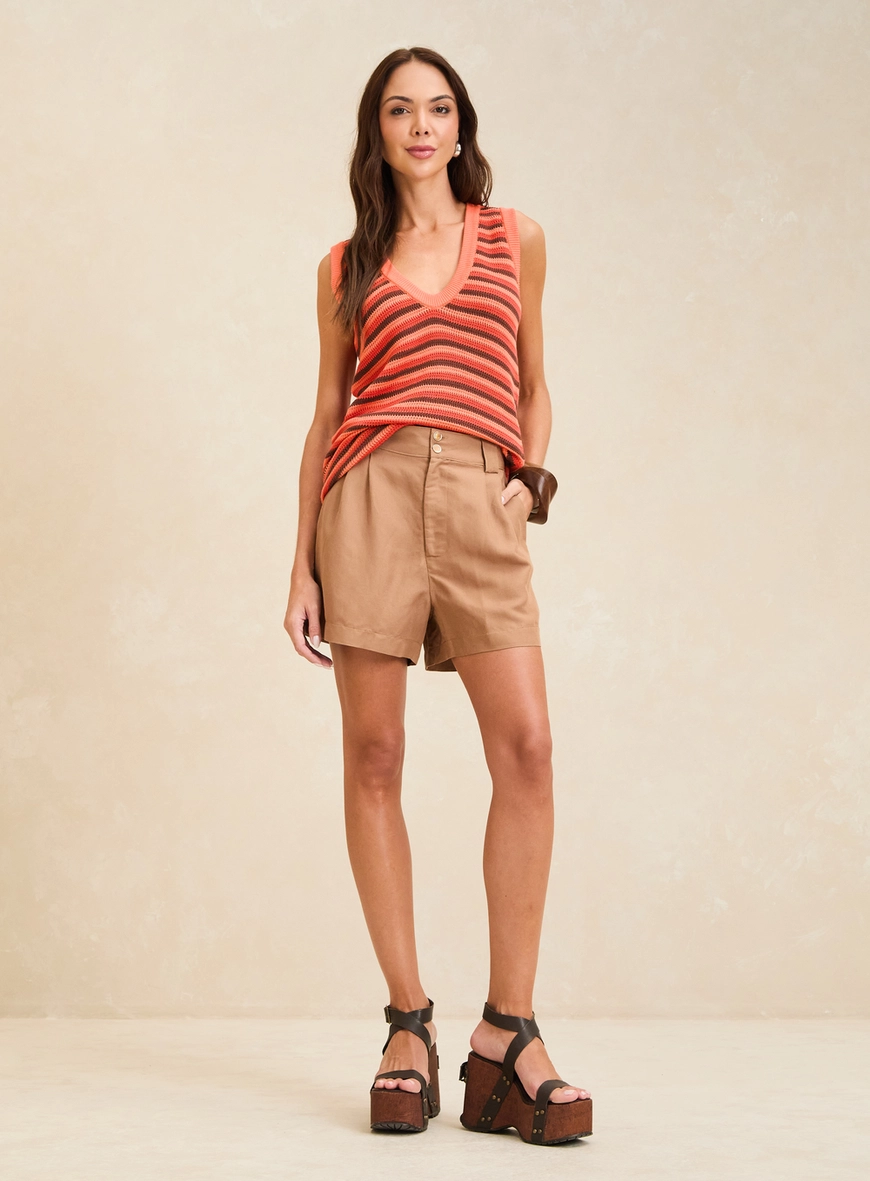 Blusa Tricô Listrada Estampados 1