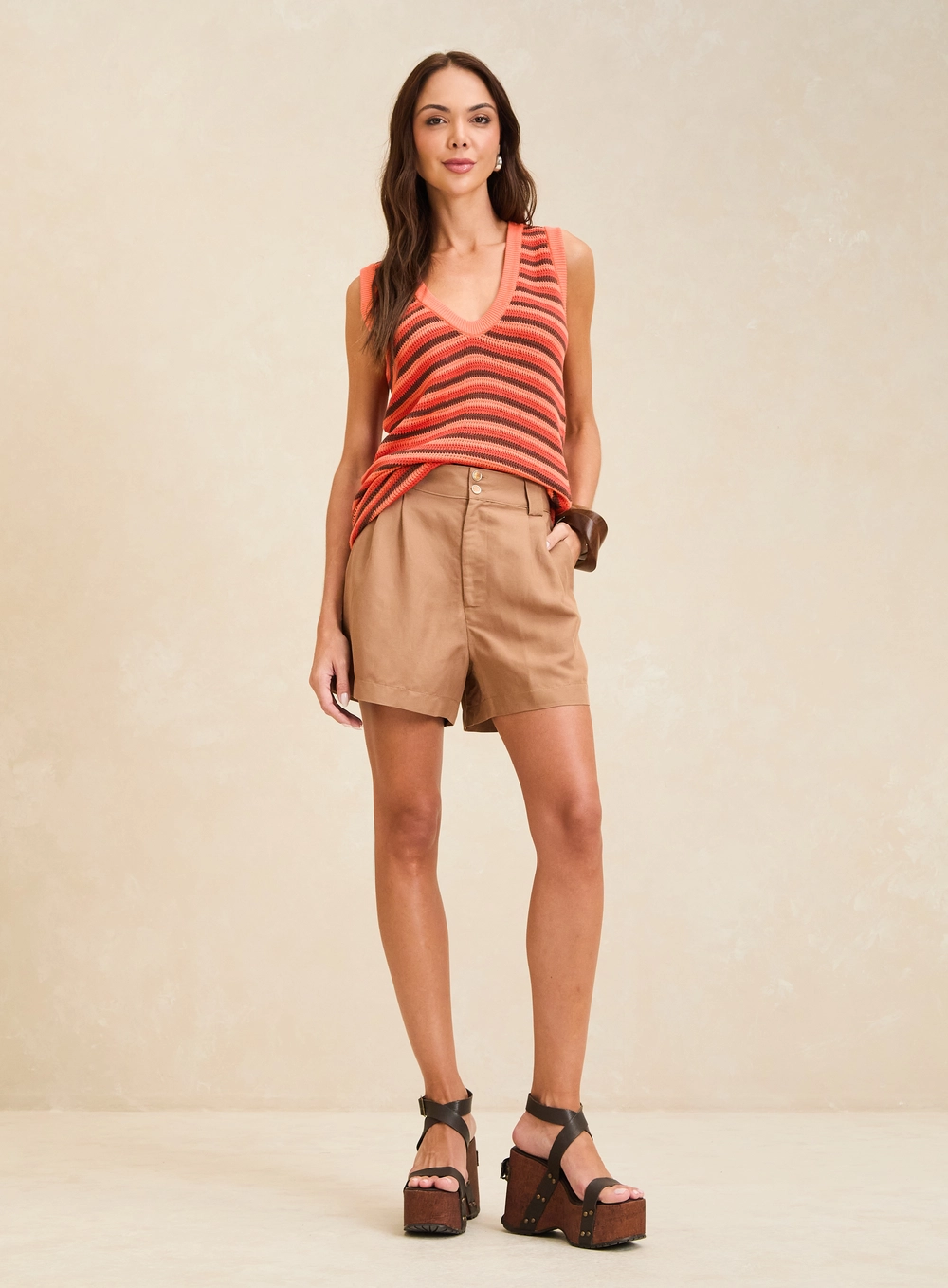 Blusa Tricô Listrada Estampados 1