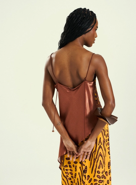 Blusa Feminina Assimétrica Estampada